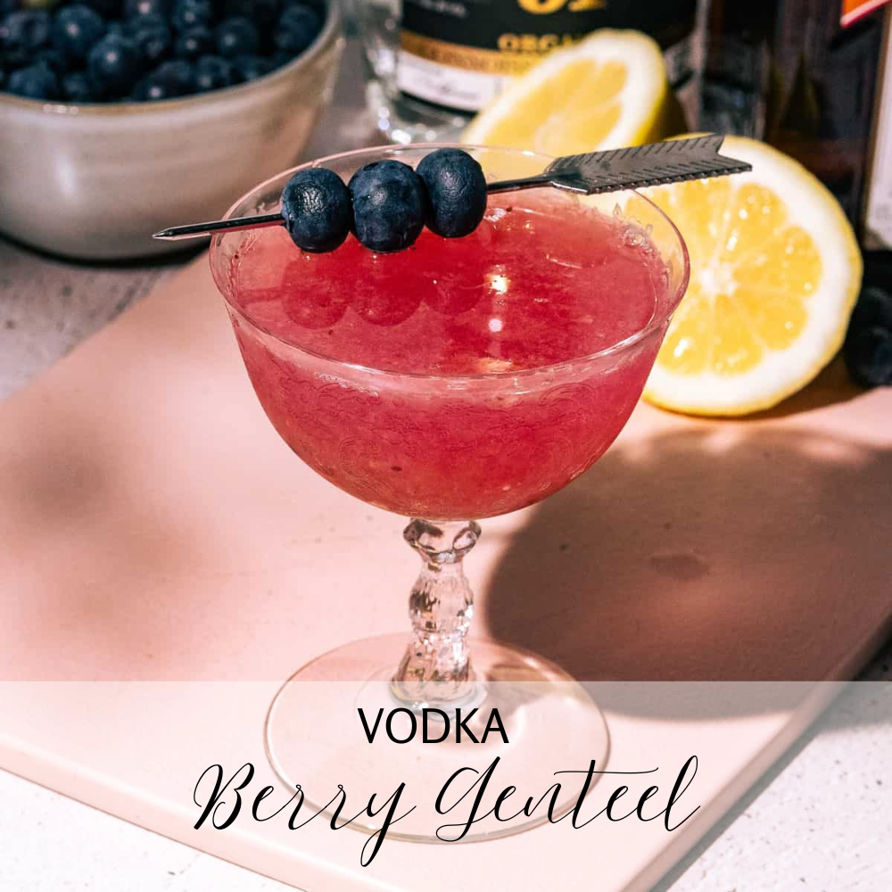 Berry Genteel cocktail infusion kit - Blueberry + Lemon + Demerara Sugar