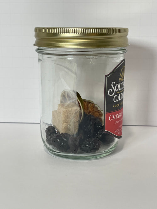 Cherry Bounce cocktail infusion kit - Cherry + Lime + Clove + Demerara Sugar