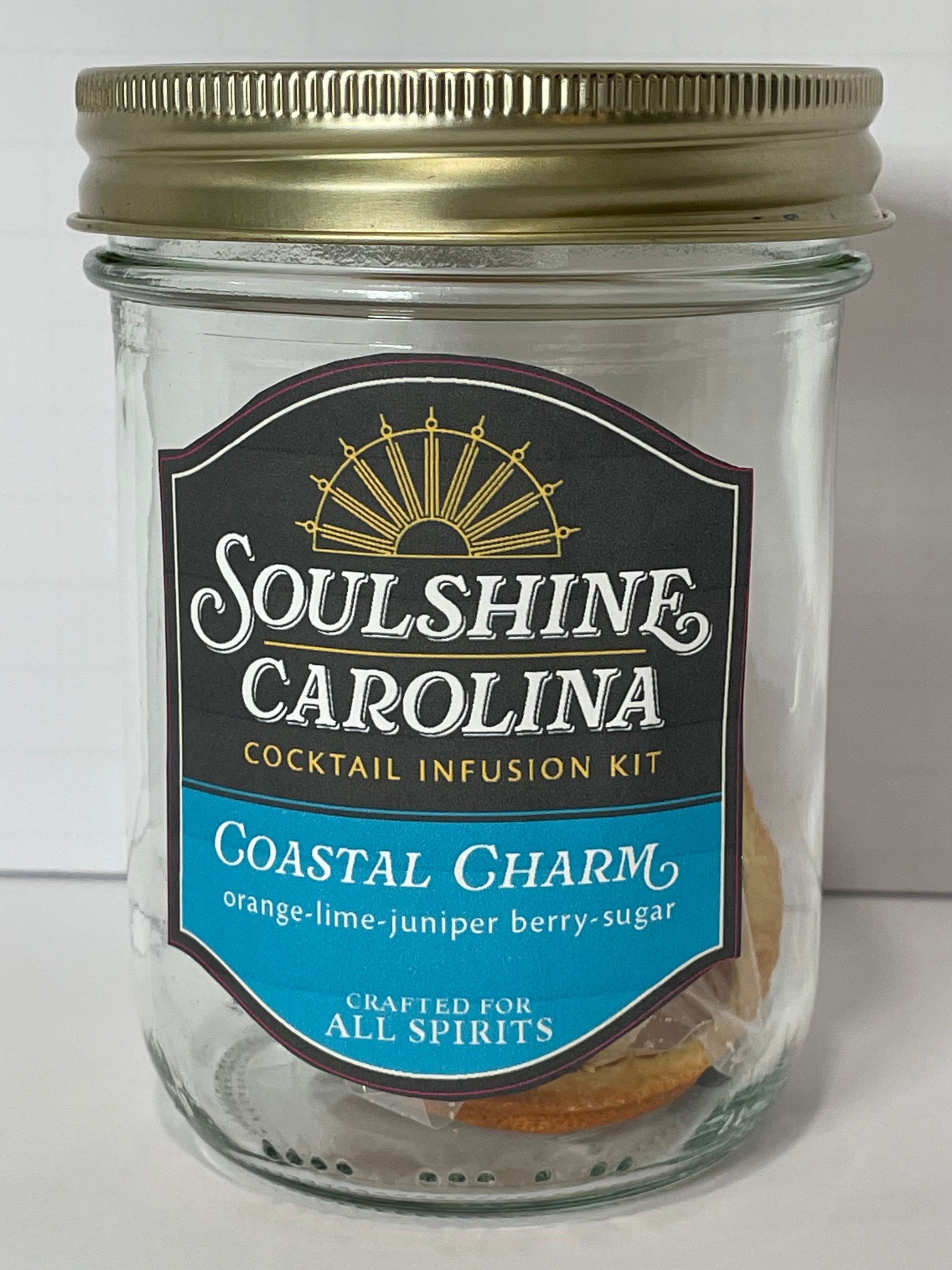 Coastal Charm cocktail infusion kit - Orange + Lime + Juniper Berry + Demerara Sugar