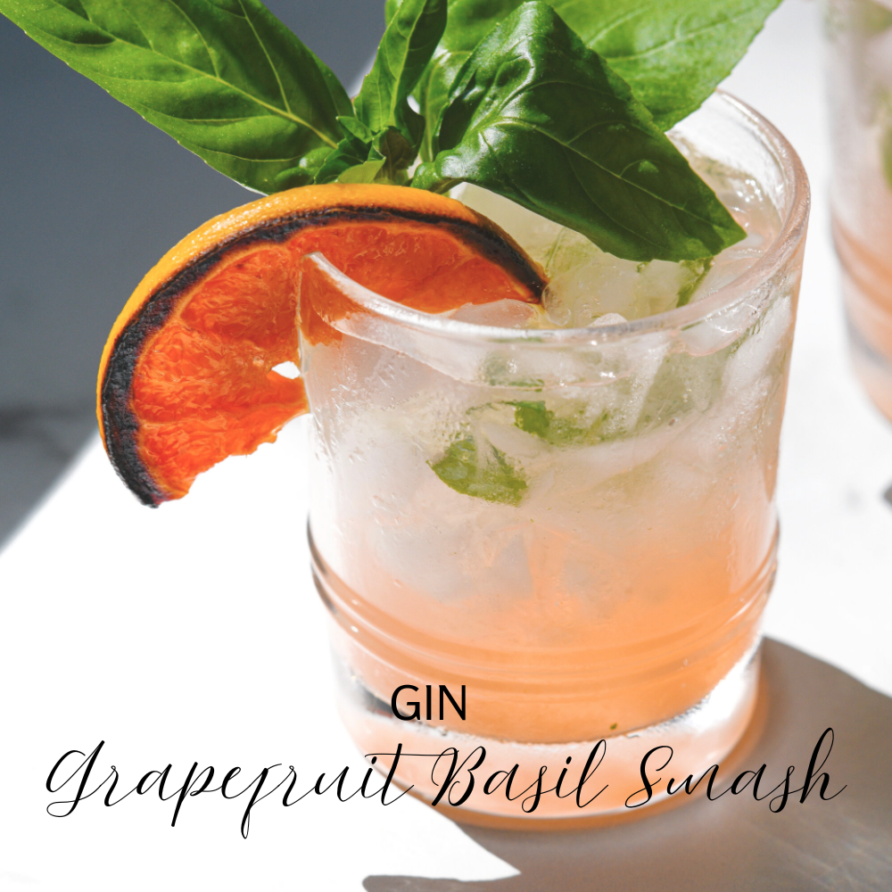 Salty Pucker cocktail infusion kit - Grapefruit + Basil Oil + Demerara Sugar