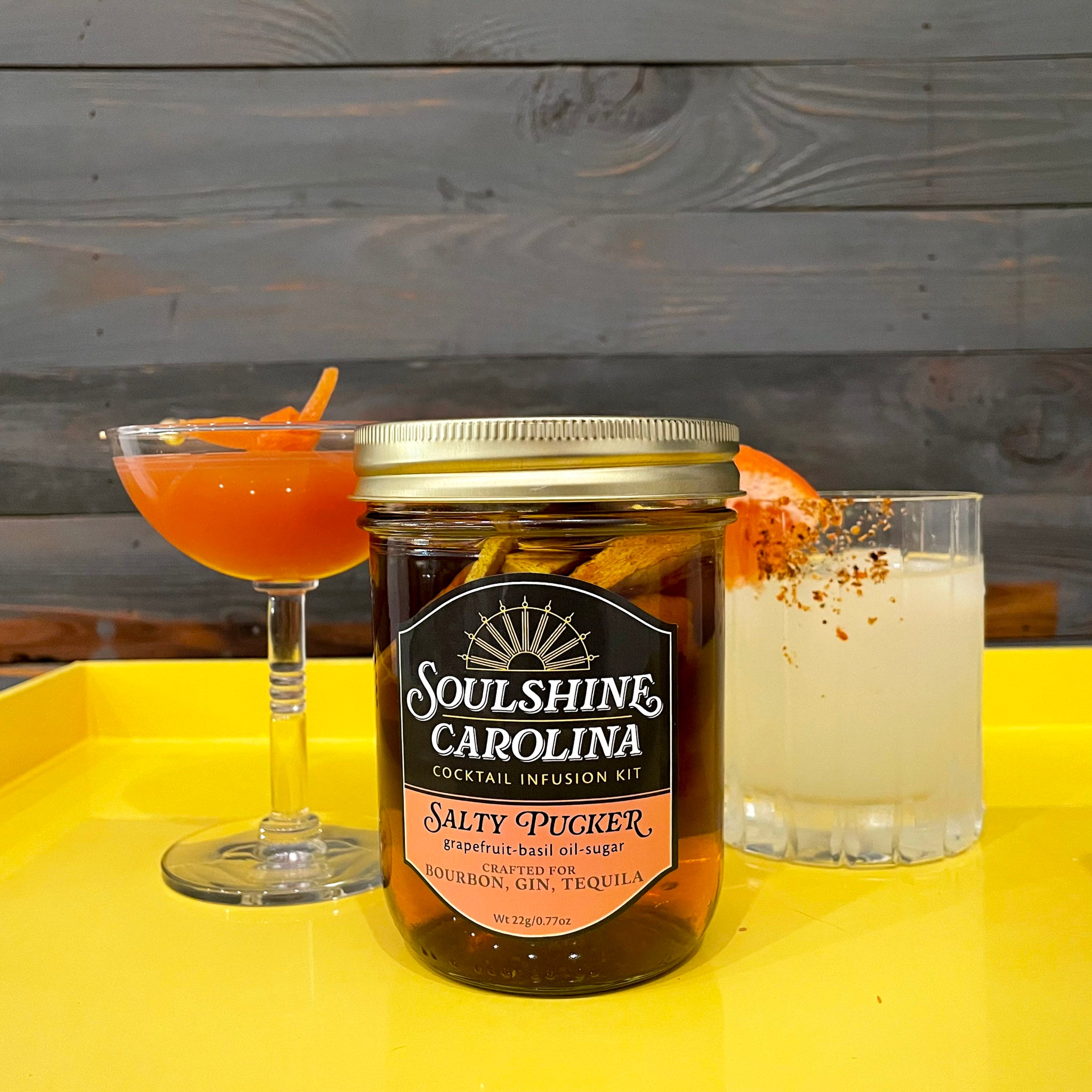 Salty Pucker cocktail infusion kit - Grapefruit+Basil
