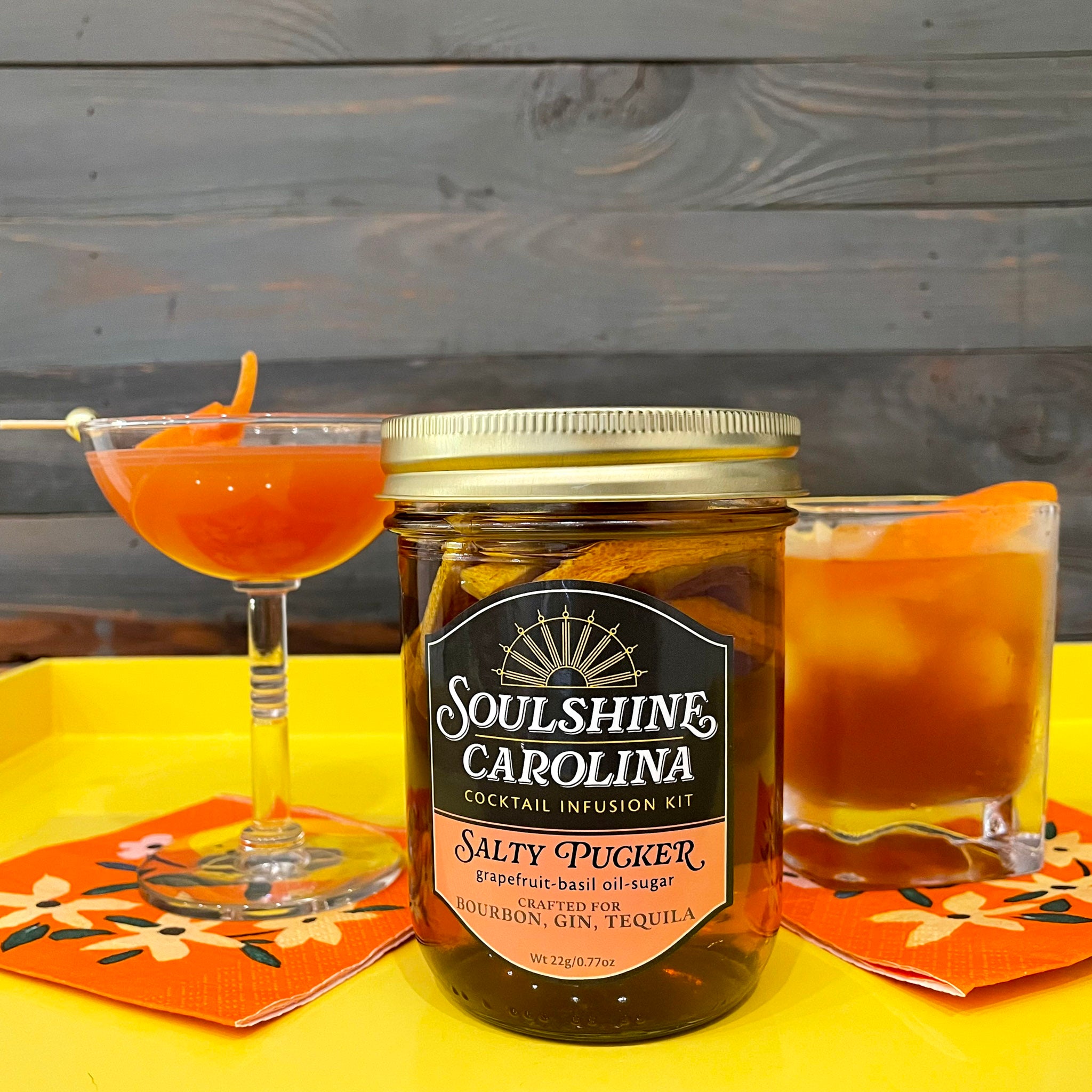 Salty Pucker cocktail infusion kit - Grapefruit+Basil