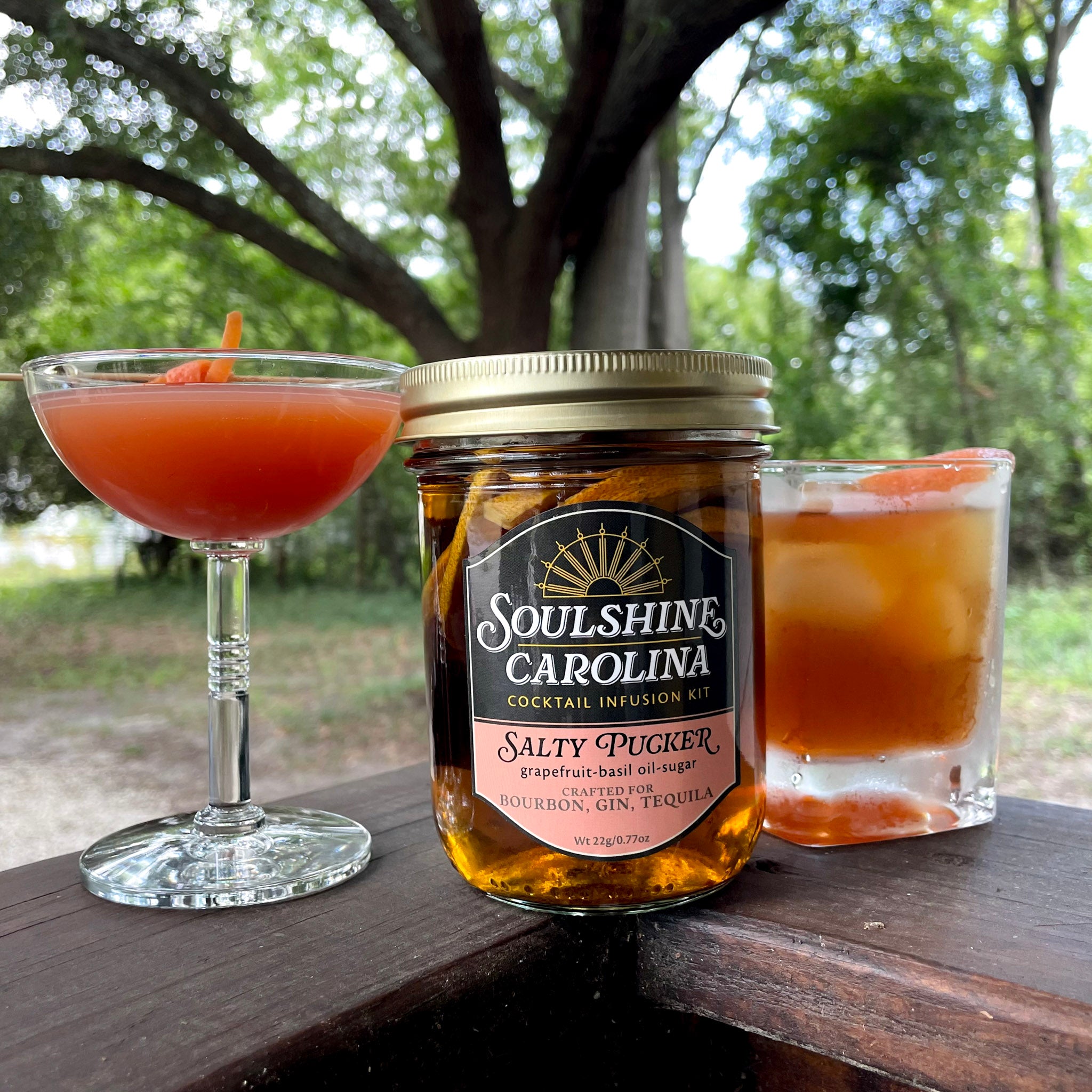 Salty Pucker cocktail infusion kit - Grapefruit+Basil