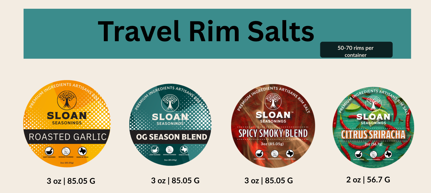 Roasted Garlic Rim Salt | Bold & Umami | No Citric Acid